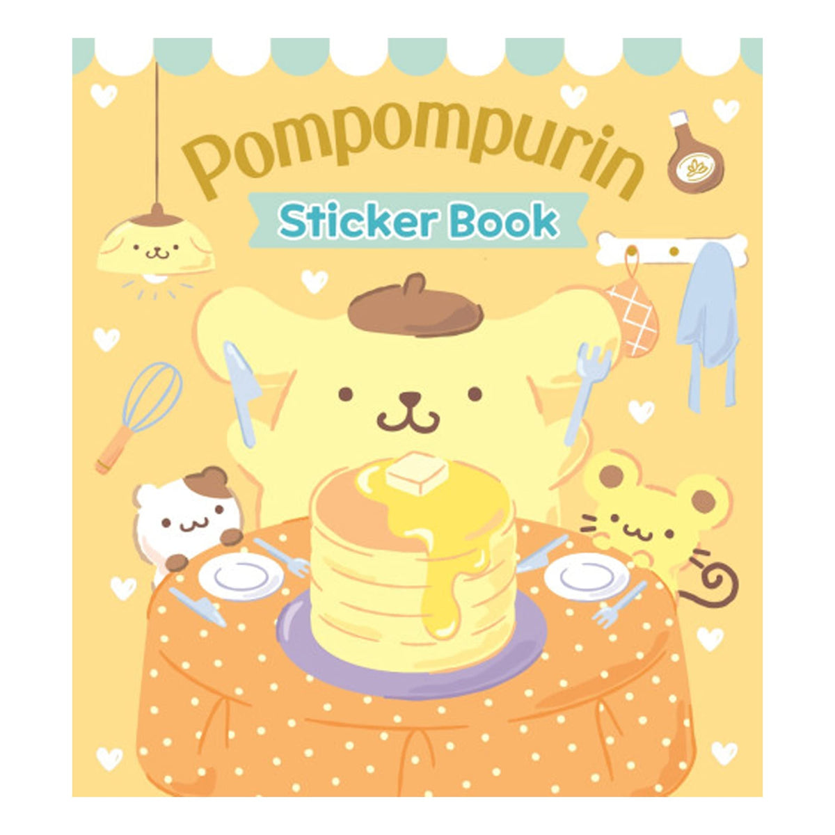 MENBLY Pompompurin sticker front cover for journaling and scrapbooking.