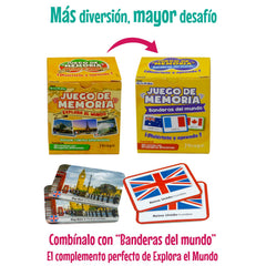 Menique Explore The World Memory Cards – Christ the Redeemer: reinforces memory through visual cues.