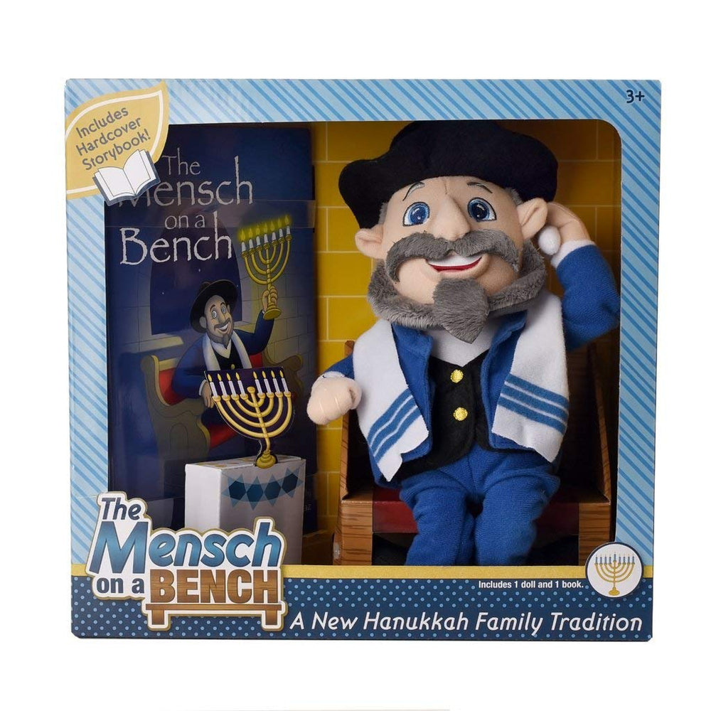 Mensch on a Bench storybook cover on the table for shared reading