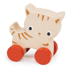 Mentari Kitten on Wheels side view highlighting smooth rolling for active baby play.