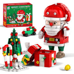 MentoJoy Santa Claus figure building set for imaginative play and festive display.