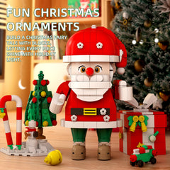 MentoJoy Santa gift train creates interactive display for family holiday play.