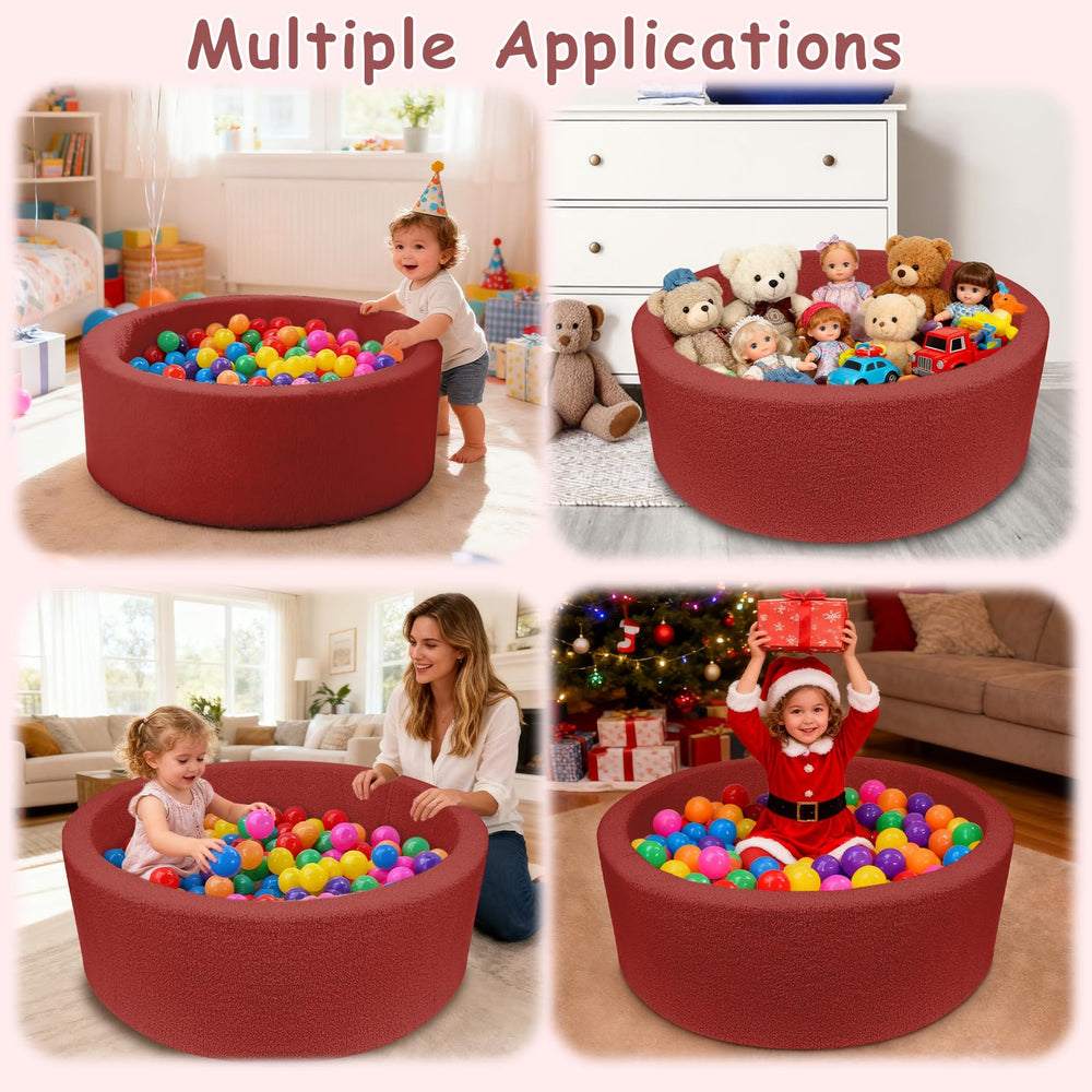 MEOGETY ball pit ships without balls to customize your play setup.