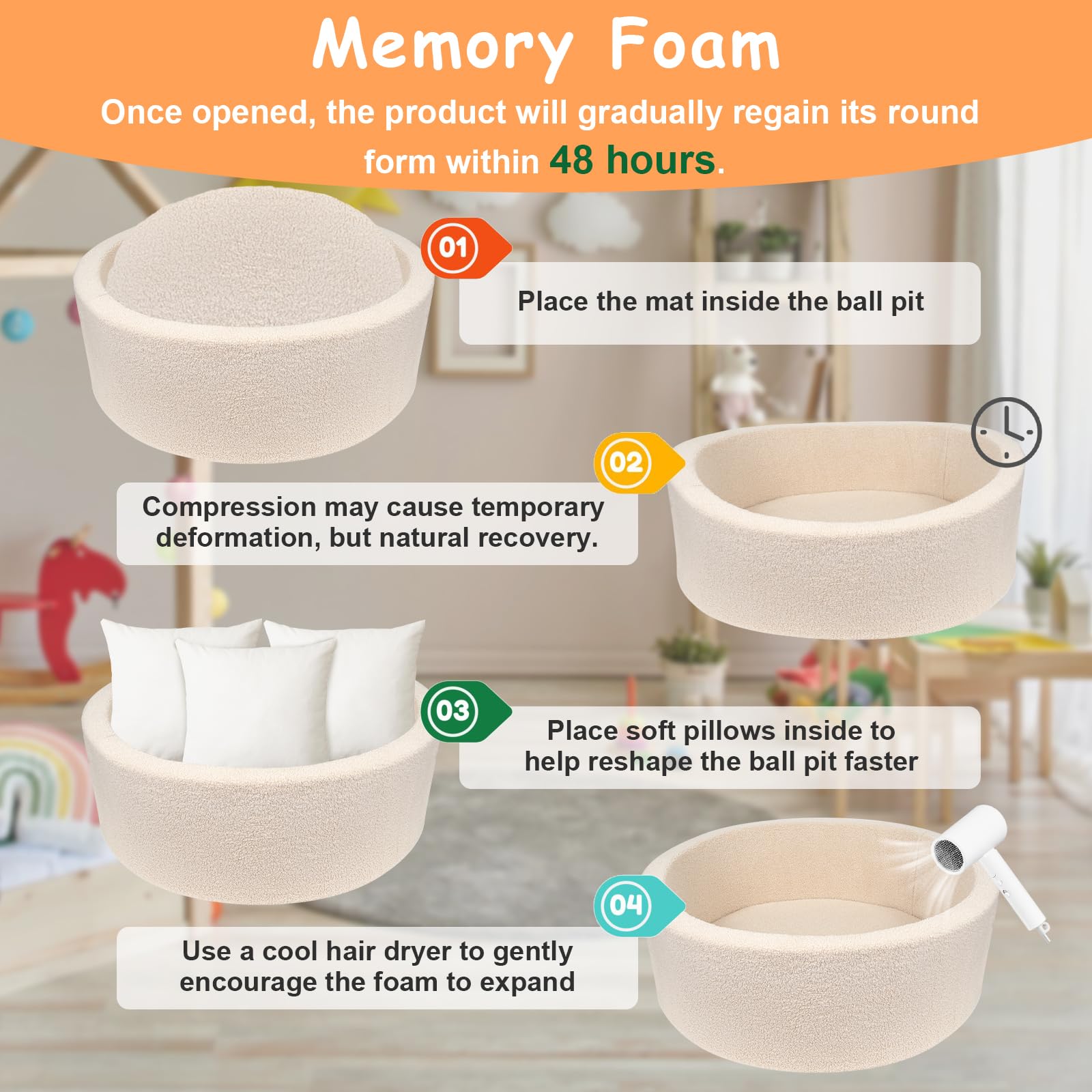 MEOGETY compact design fits living rooms or bedrooms for versatile use.