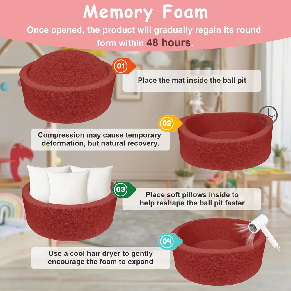 MEOGETY ball pit cover is removable for easy cleaning and quick refresh.
