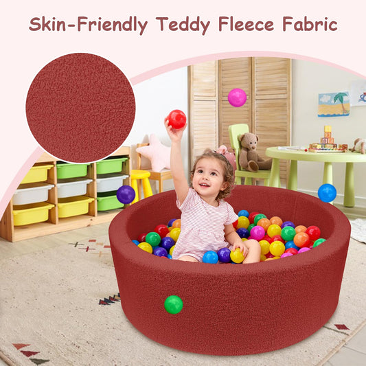 MEOGETY ball pit foam interior showing memory foam support for durable, safe play.