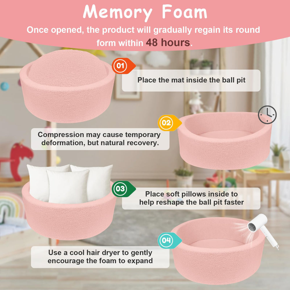 MEOGETY shape-recovery tips help maintain the pit’s form after unpacking.