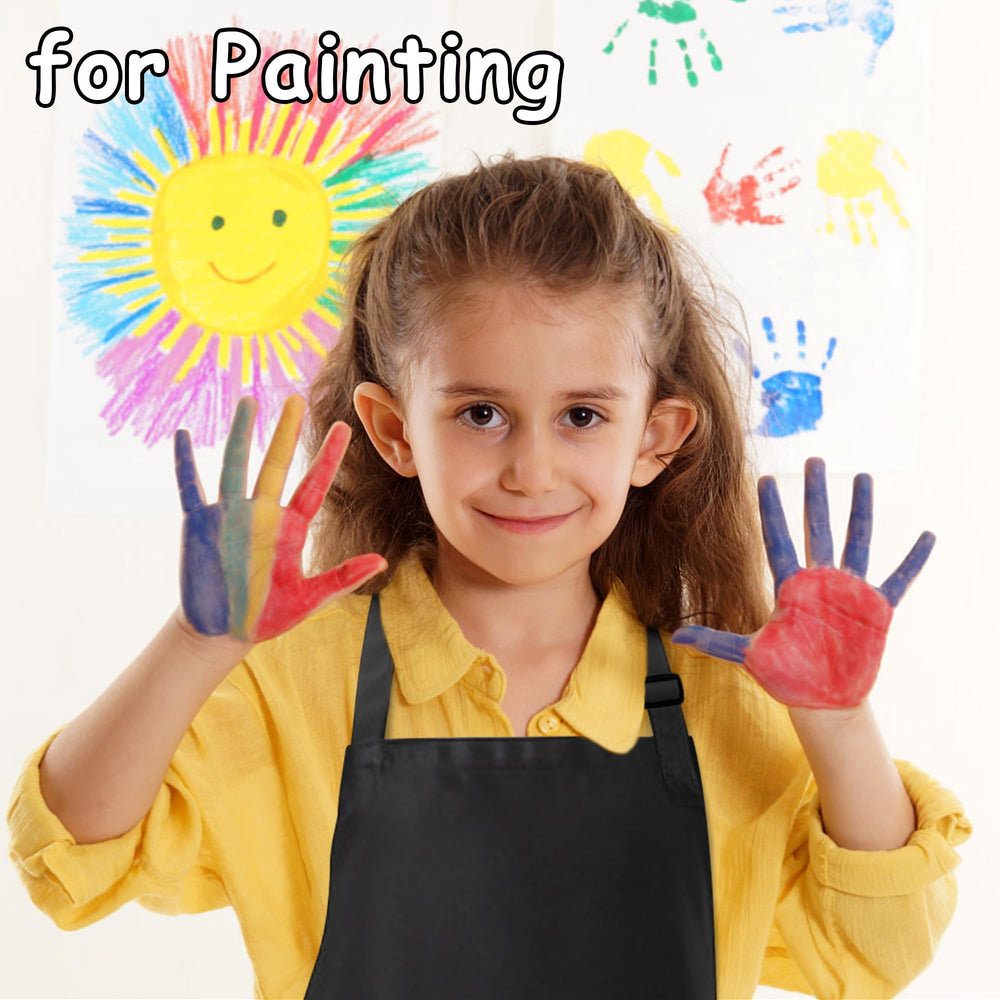 Meogety durable, machine-washable kids apron for easy cleanup.