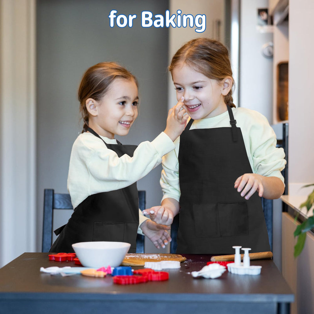 Meogety size L kids apron fits ages 6 to 13.
