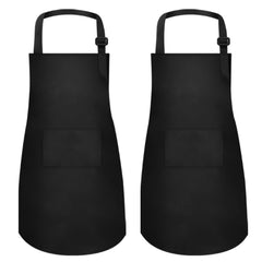 Meogety kids apron with two front pockets and adjustable strap for easy tool access.