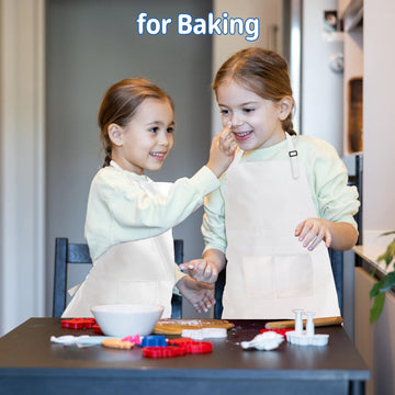 MEOGETY size-L kids apron for ages 6-13 with comfortable coverage.