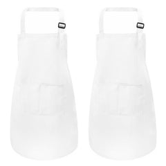 MEOGETY kids apron with two front pockets for easy tool access during crafts.