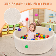MEOGETY Kids Ball Pit memory foam core demonstrates durable support for toddlers.