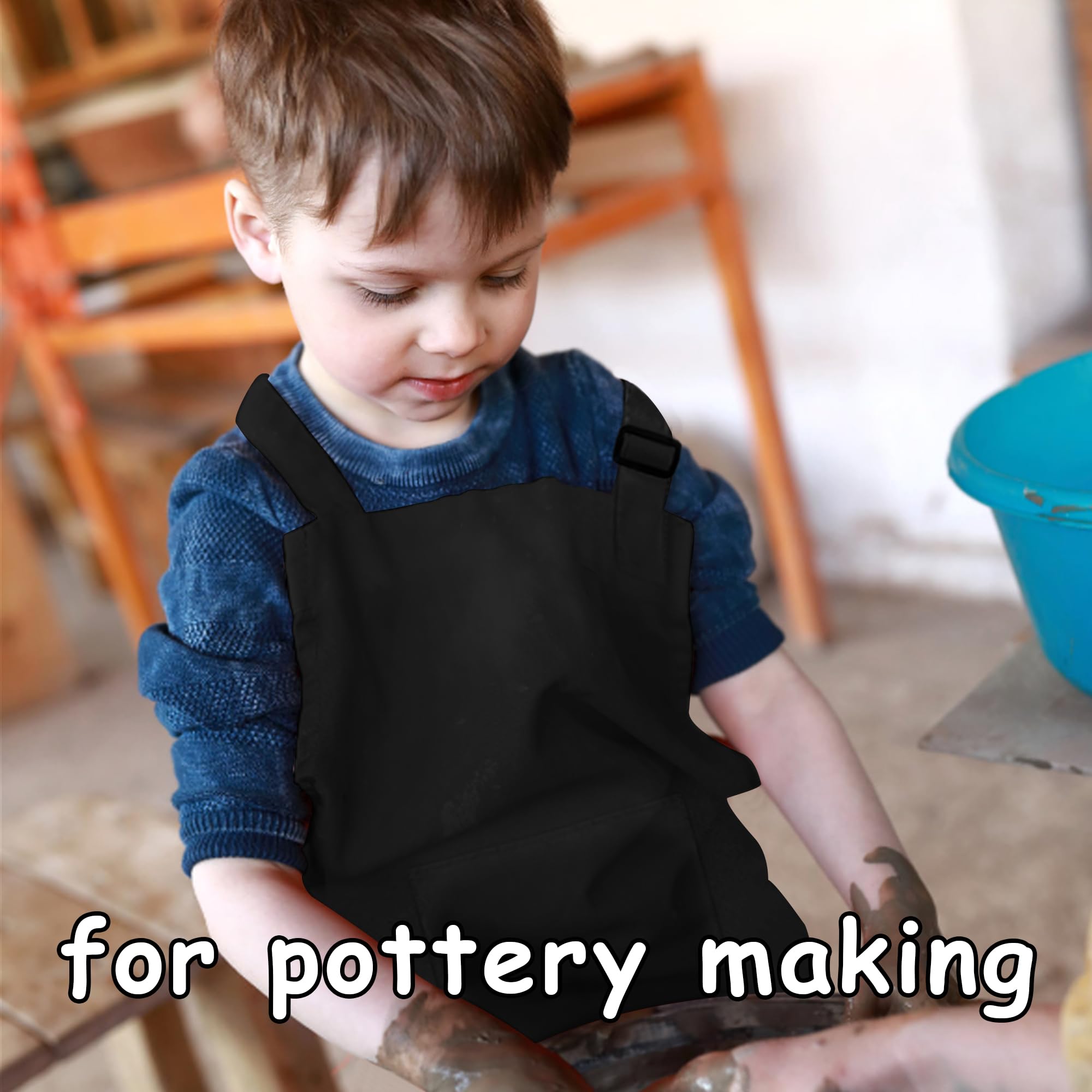 Meogety painting and crafts apron protects clothes during art projects.