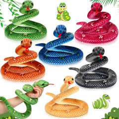 Meooeck six-pack snake plush for prank gifts and cuddles