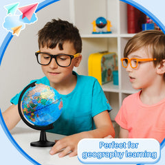Anti-slip base keeps globes steady during group work and classroom demos.