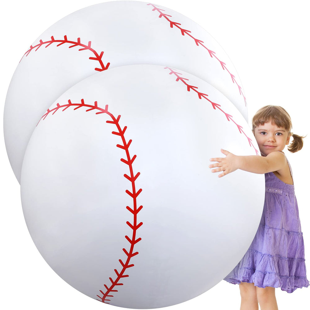 Meooeck giant inflatable baseball ball 27 inch for outdoor play and party decoration