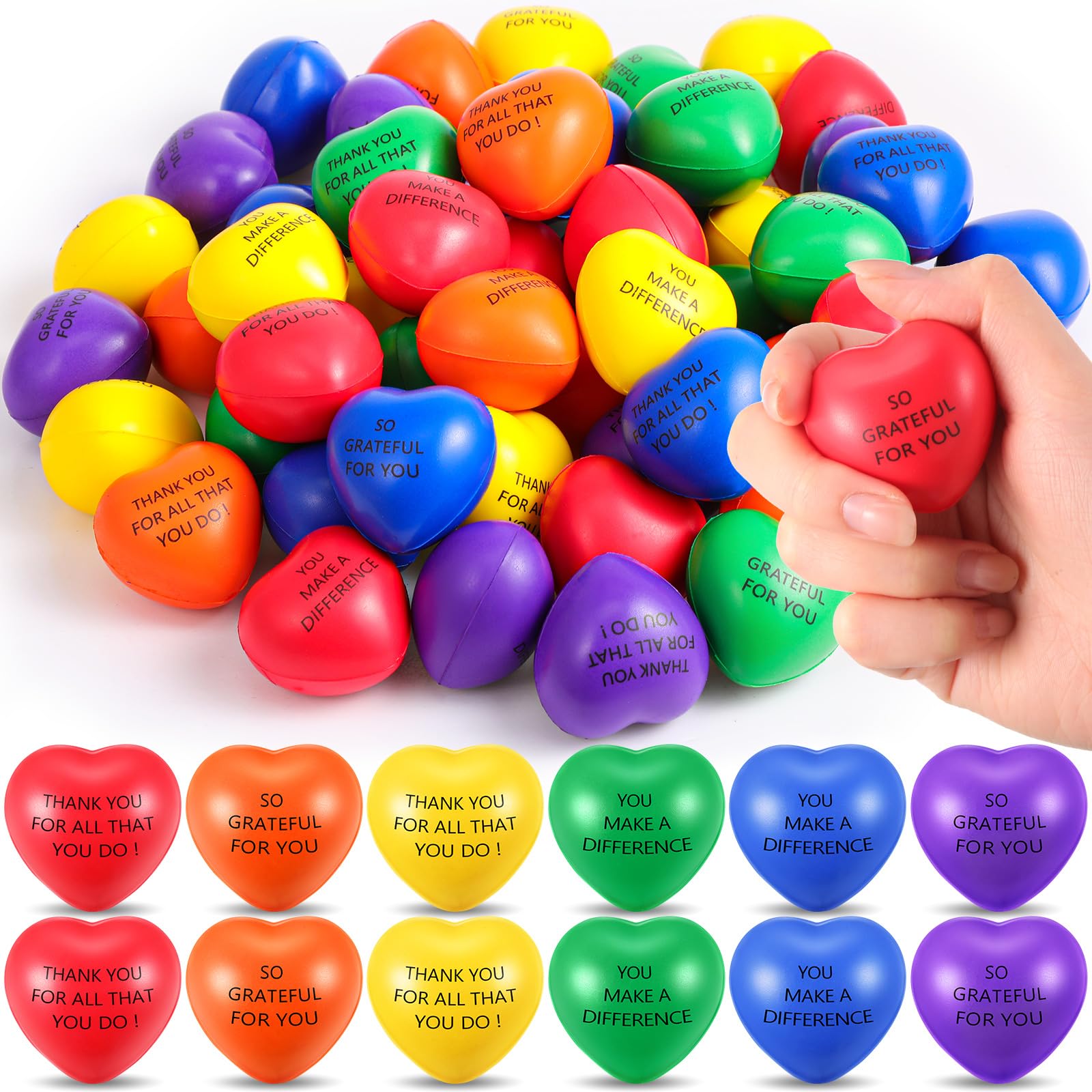 Meooeck heart stress ball red for quick stress relief during busy workdays