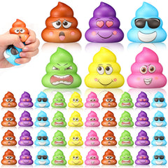 Meooeck poop stress ball 48-pack for party pranks and stress relief