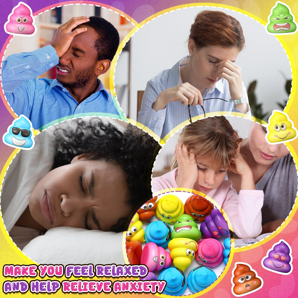 Meooeck poop stress ball PU foam, soft and durable for repeated squeezes