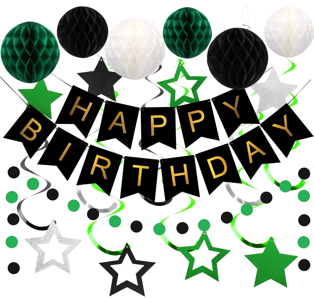 Meowtastic birthday banner brightens celebrations with a welcoming Happy Birthday focal point.