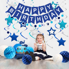 Meowtastic blue circle dots decoration adds playful pattern