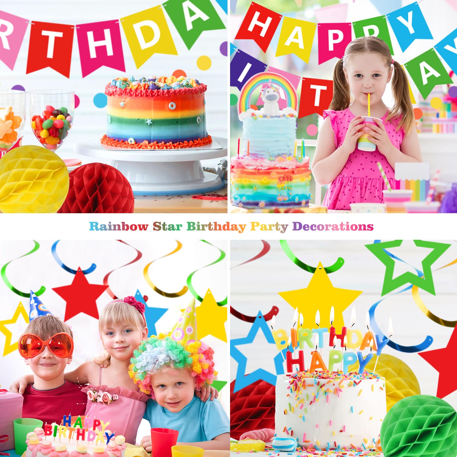 Meowtastic circle dots decorations in rainbow hues for accents.