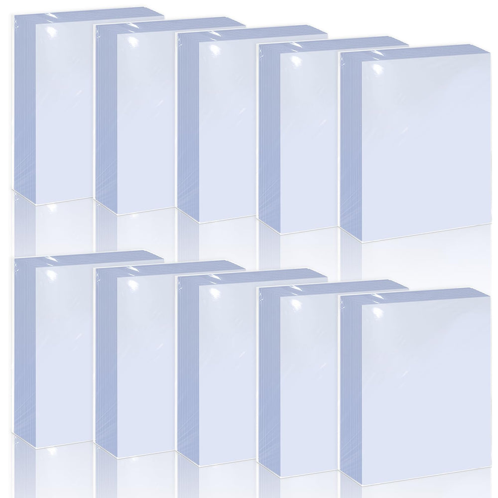 MEQHUO premium card sleeves in a pack shot provide durable protection for baseball cards.