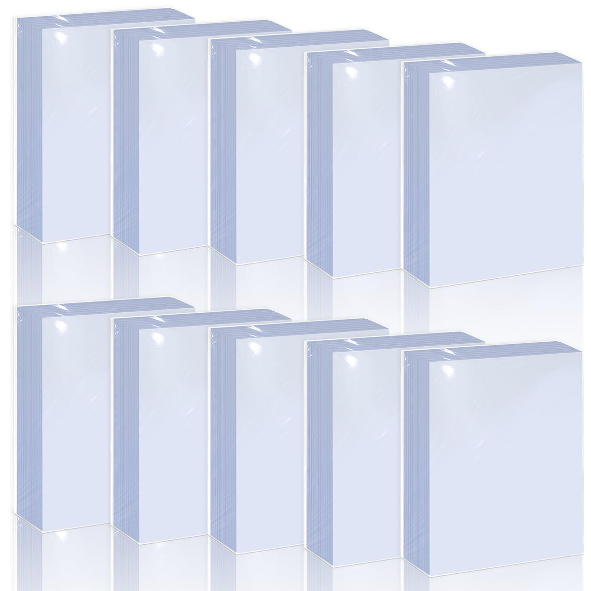 MEQHUO premium card sleeves in a pack shot provide durable protection for baseball cards.