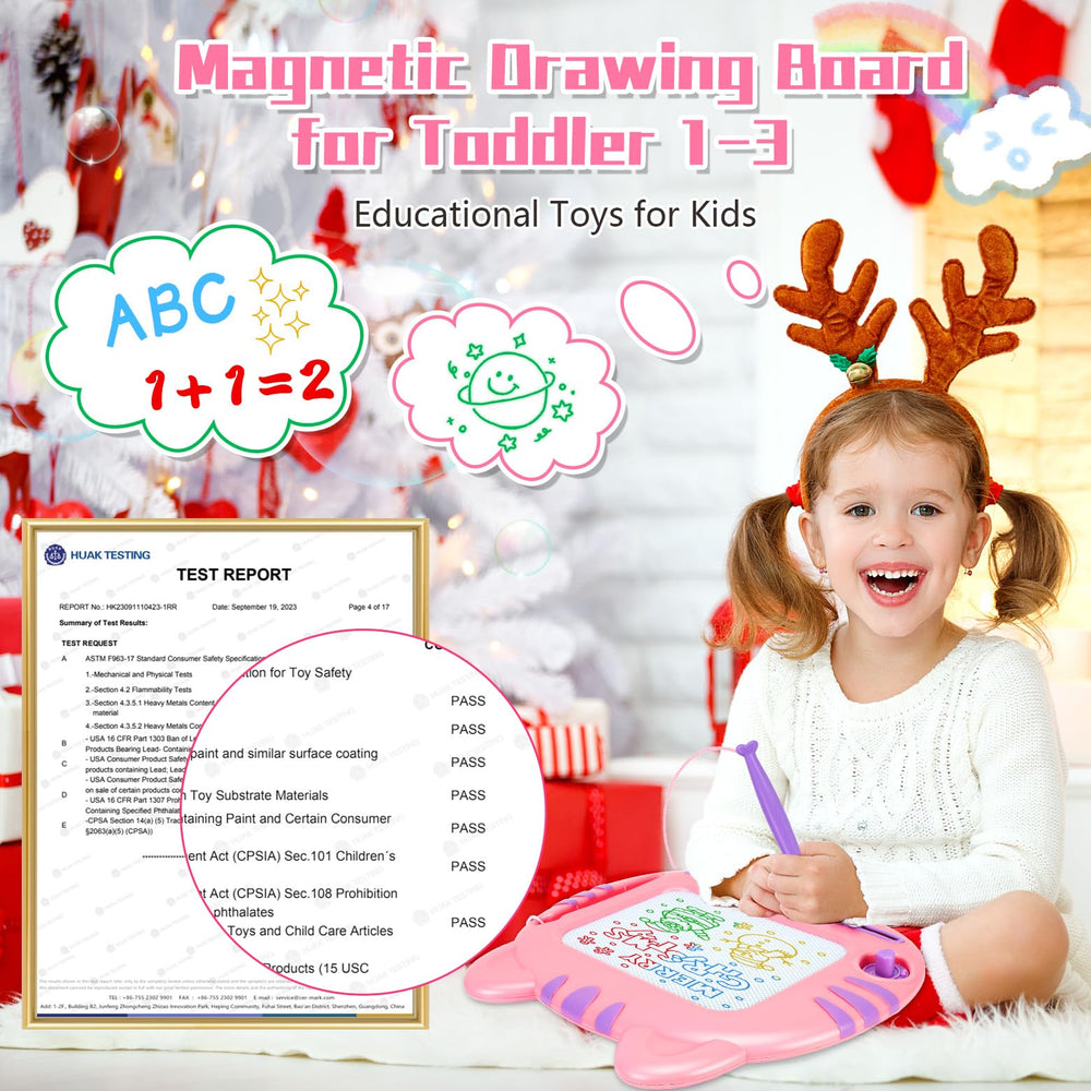 MERGUEZ doodle board with adjustable legs supports comfortable drawing positions.