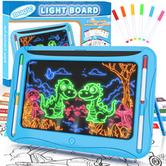 MERGUEZ LED drawing board with neon art mode sparks kids' creativity