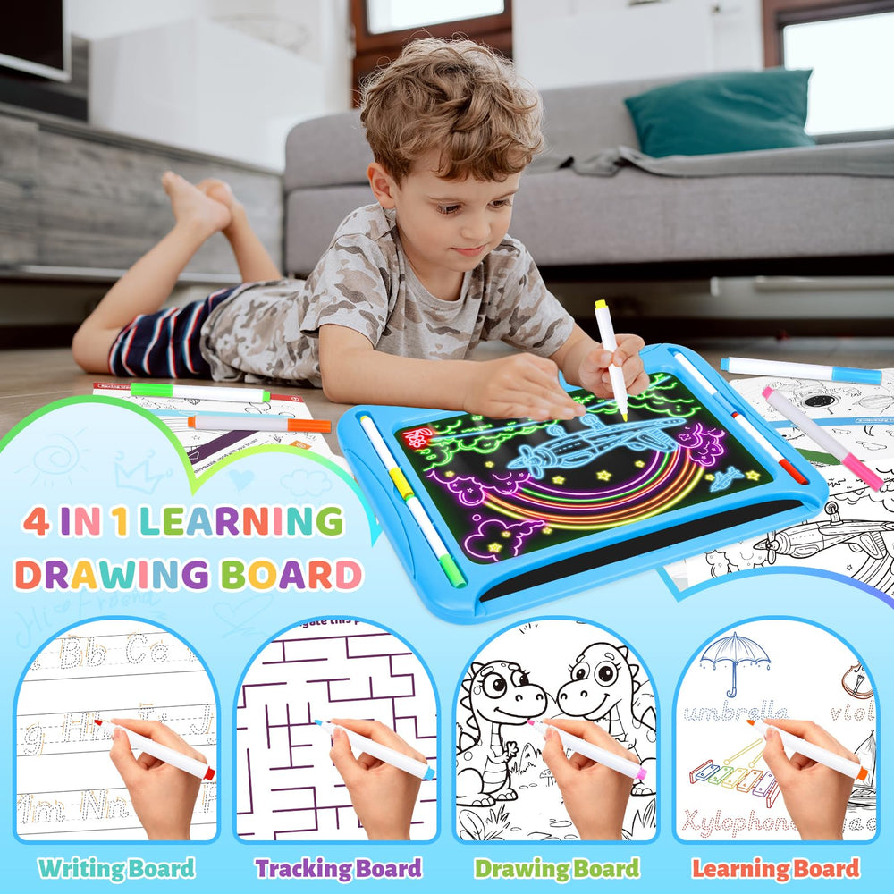 MERGUEZ LED drawing board nine tracing cards guide art sessions