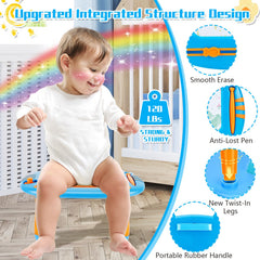 MERGUEZ magnetic board with sturdy legs for safe seating.