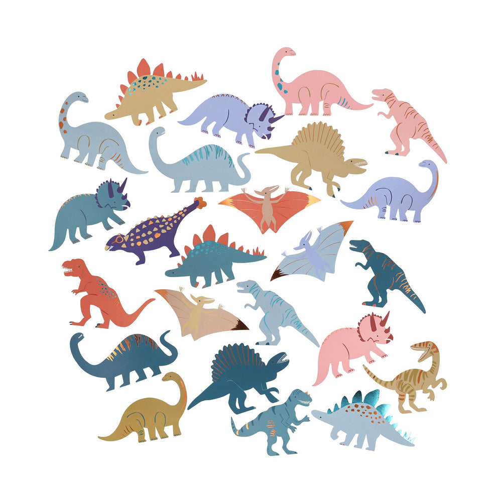 Meri Meri matchbox-style packaging adds a delightful gift touch for dinosaur party favors