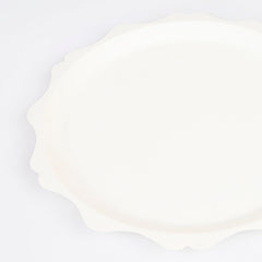 Meri Meri elegant-edge cream plates ideal for baby showers and celebrations.