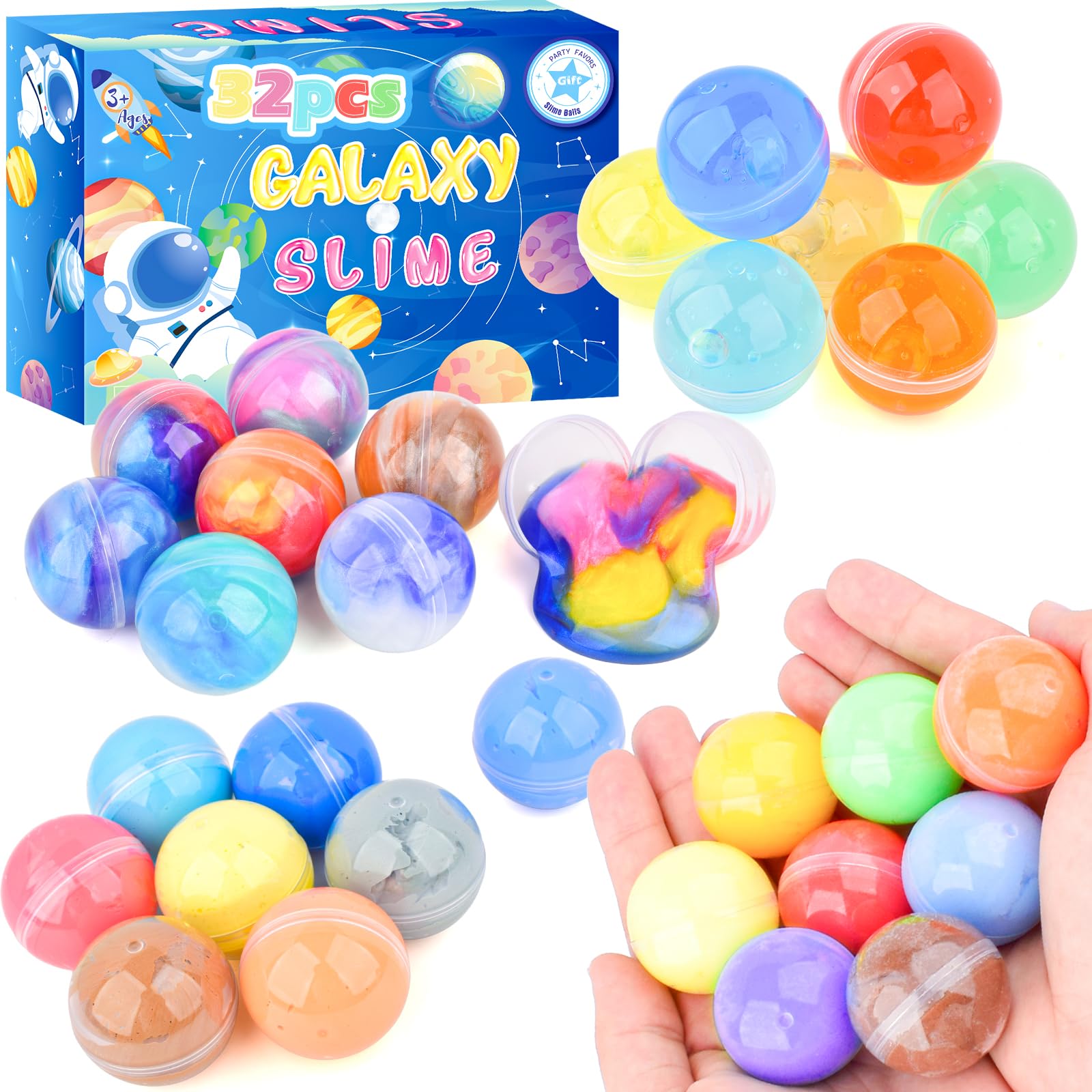 MERMAIDSLIME Crystal Slime offers soft crunch and non-sticky feel for soothing play.