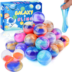 MERMAIDSLIME Galaxy Slime Ball collection with eight colors for creative sensory play.