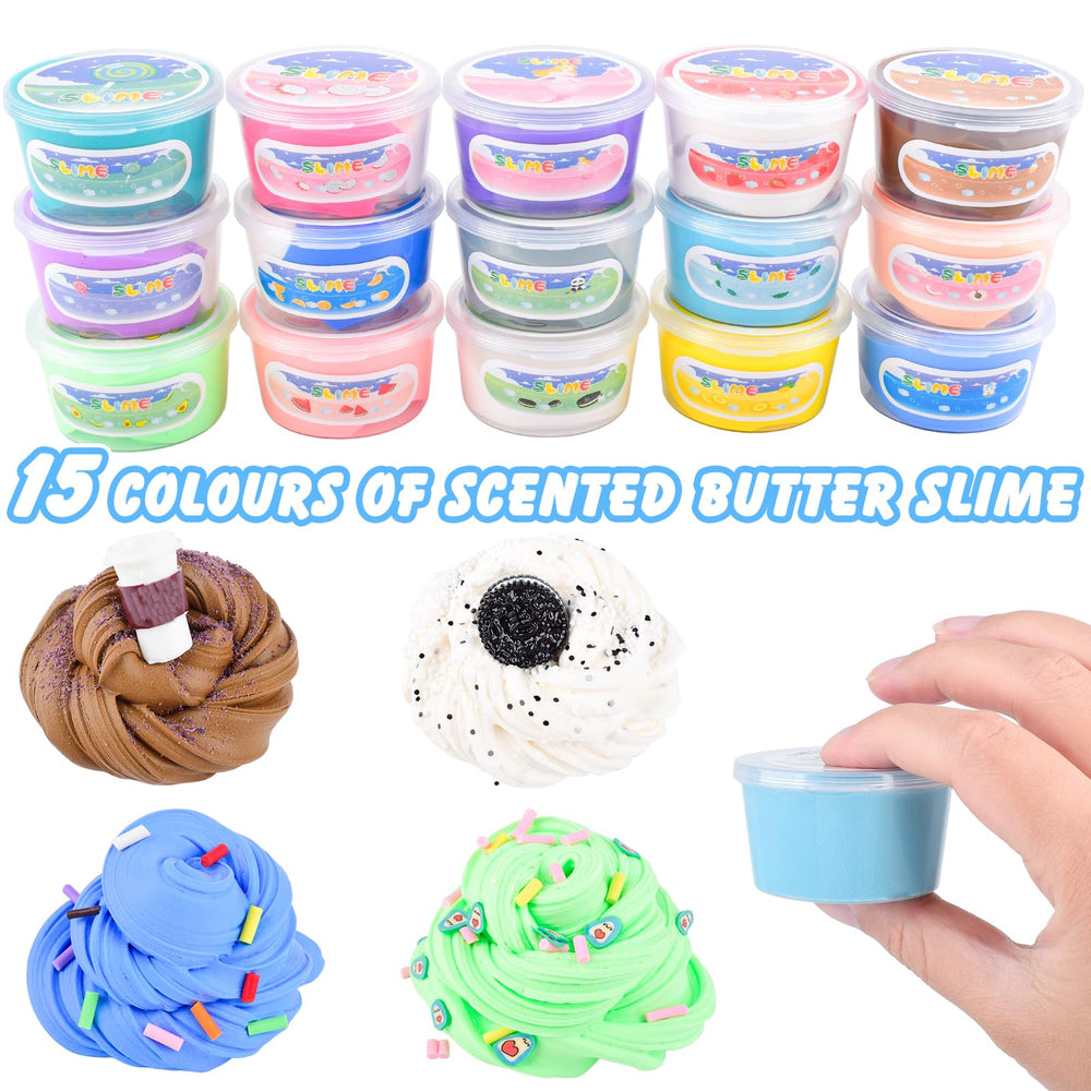 MermaidSlime gift kit with fruit charms makes ideal party favors for kids.