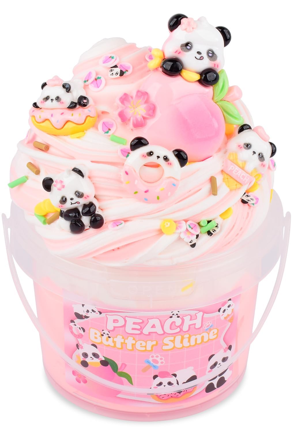 MERMAIDSLIME pink peach butter slime bucket for unlimited creative play