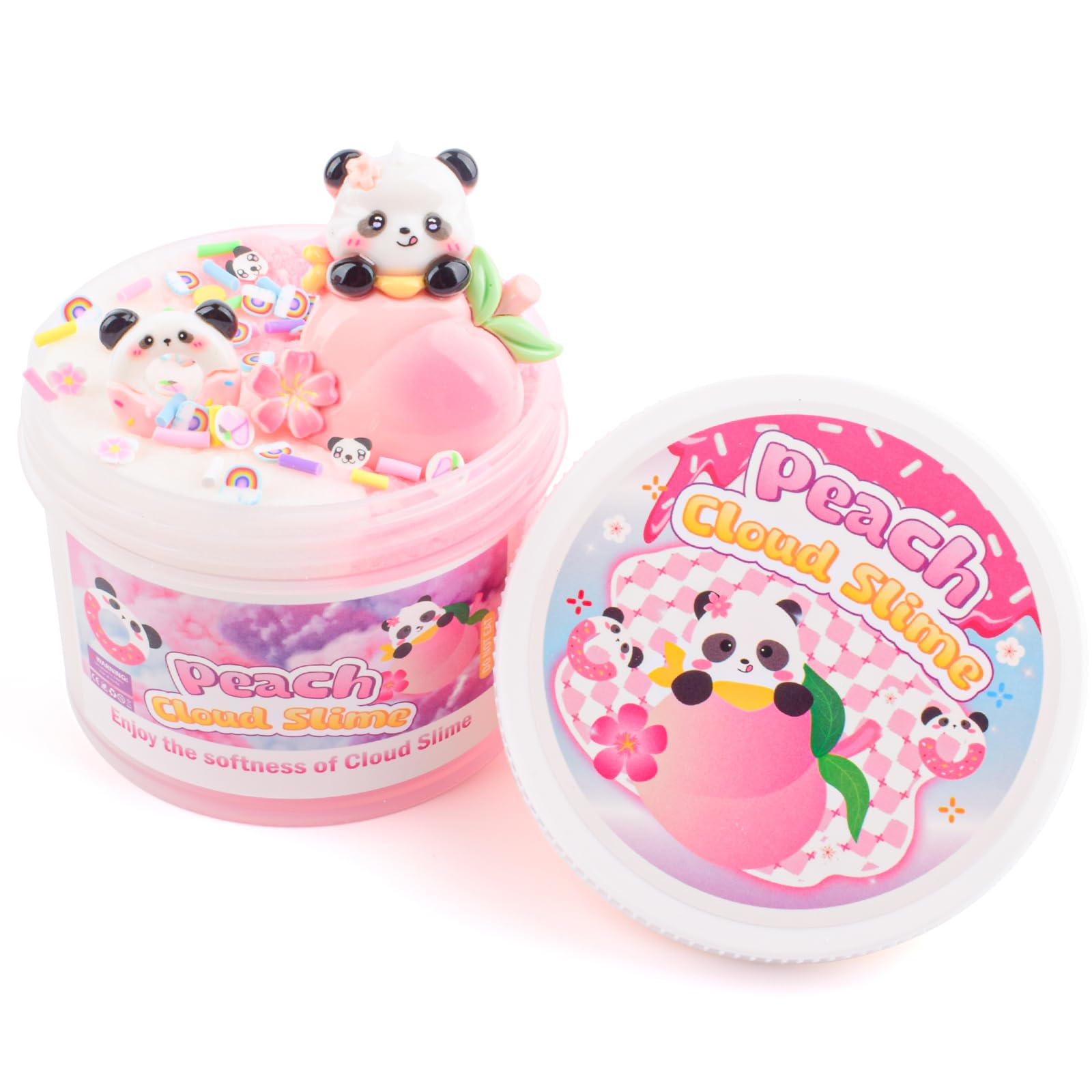 Soft peach foam dough from MERMAIDSLIME, plush texture for tactile play