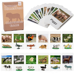 MEROCO Montessori Animal Match cards for engaging language learning and recognition.