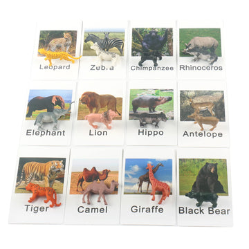 MEROCO zoo safari animal figurines pack for hands-on learning
