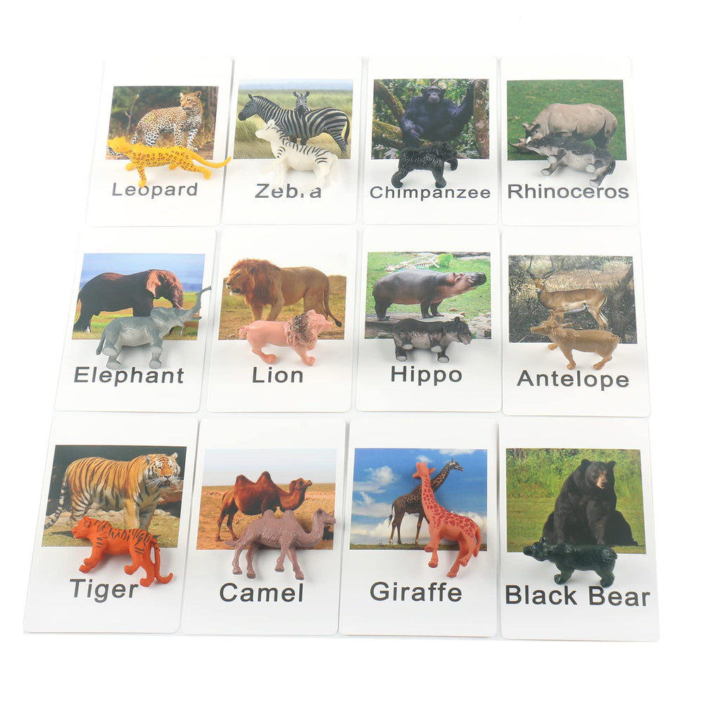 MEROCO zoo safari animal figurines pack for hands-on learning