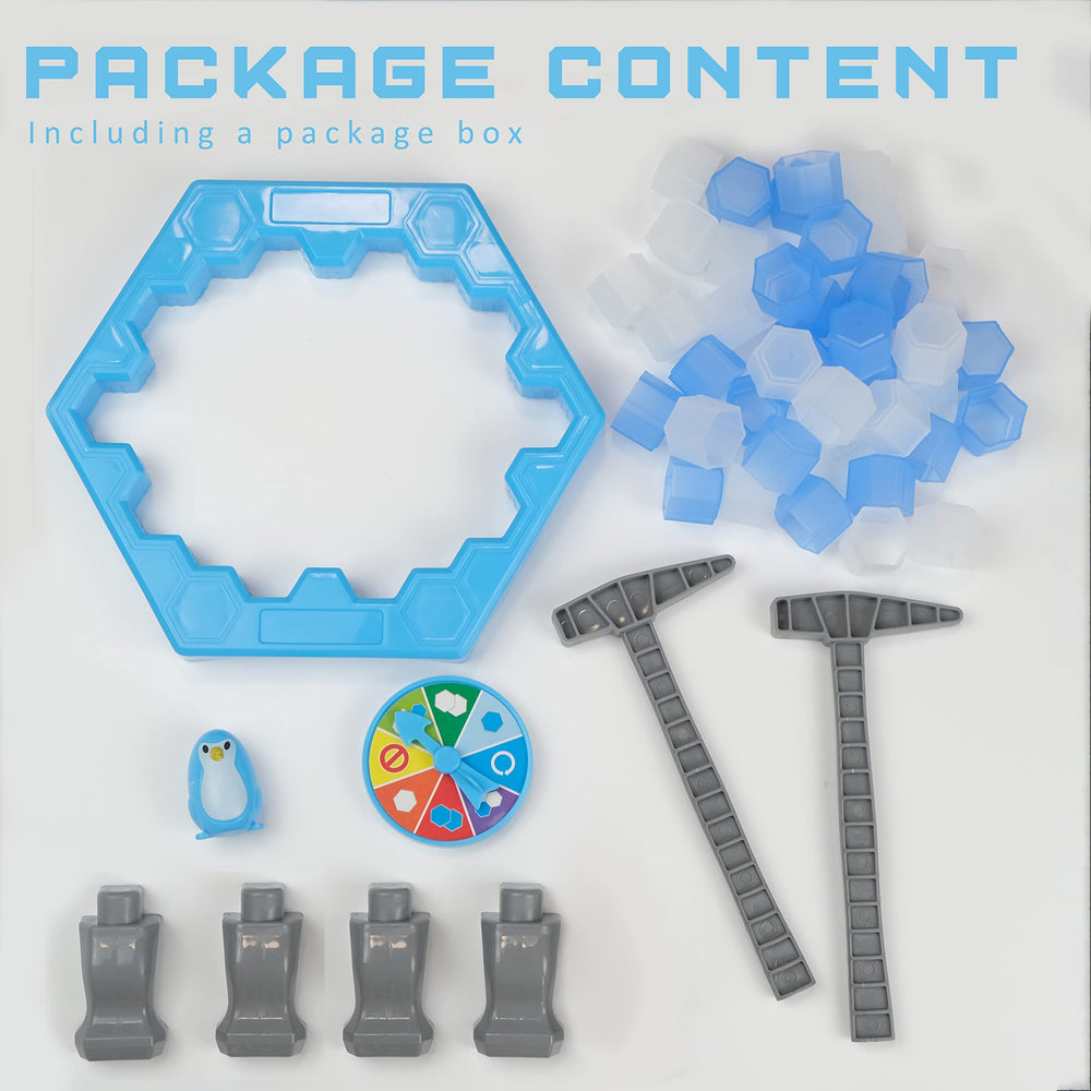 Meroqeel Save Penguin Break Ice: ice tray frame setup invites cooperative play and shared fun.