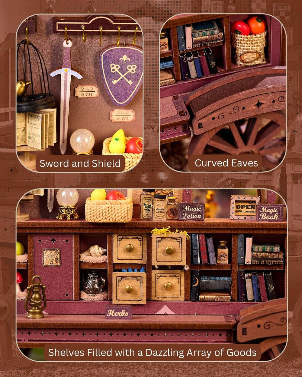 Merrifete movable wheels with spring absorbers enable playful posing