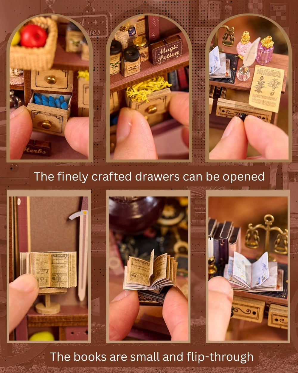 Merrifete step-by-step instructions and tweezers support confident DIY building