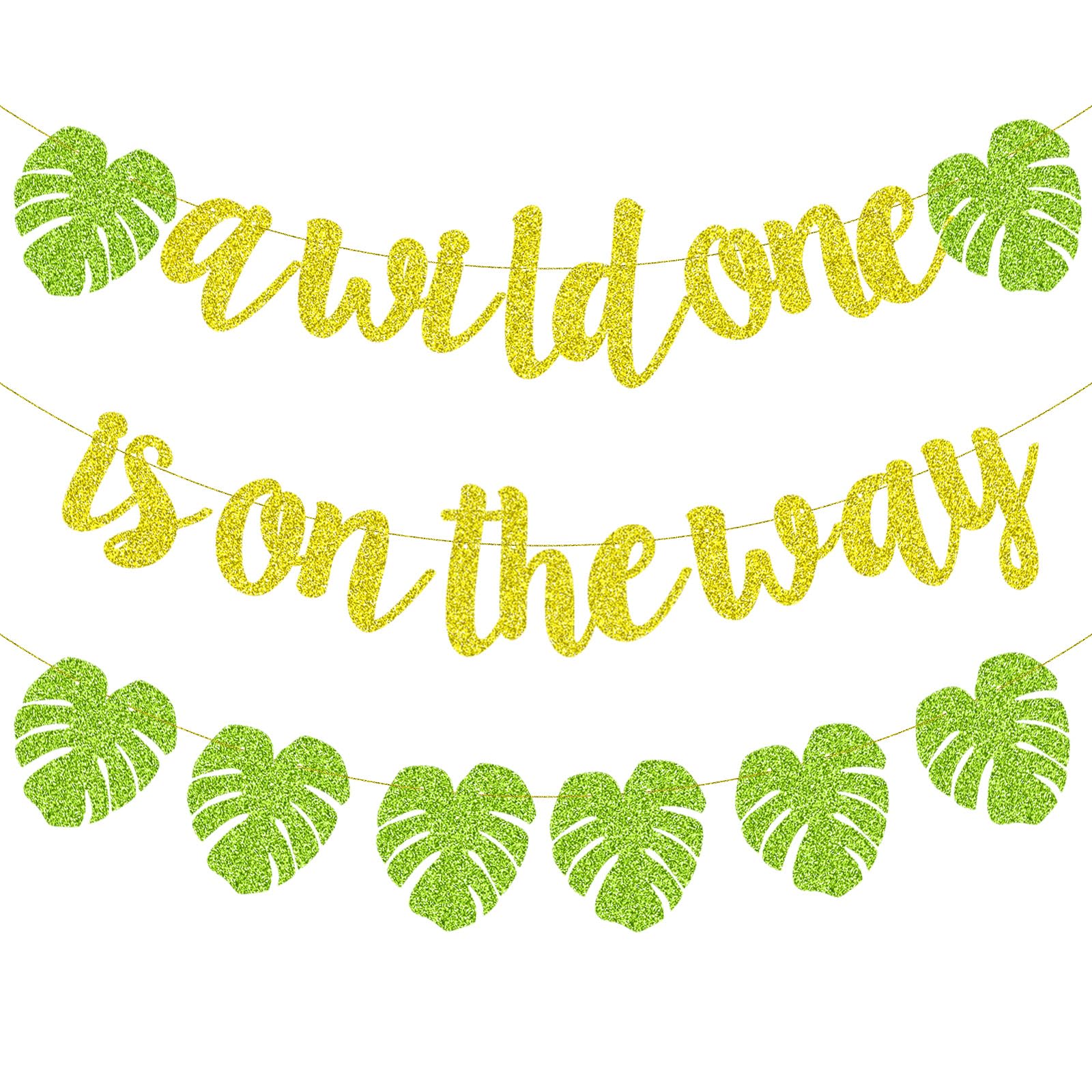 Merriva wild one banner letters illuminate walls for a vibrant photo backdrop.