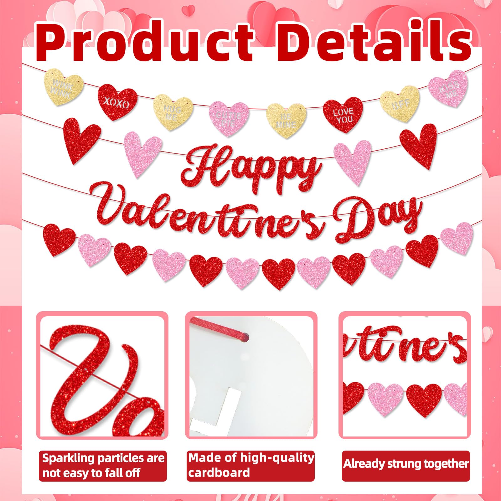 Merriva Glittery Phrases banner sparkles with bold quotes for celebrations.