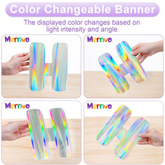 Merrivo It's Giving Birthday banner uses pre-installed ribbons for stable display.