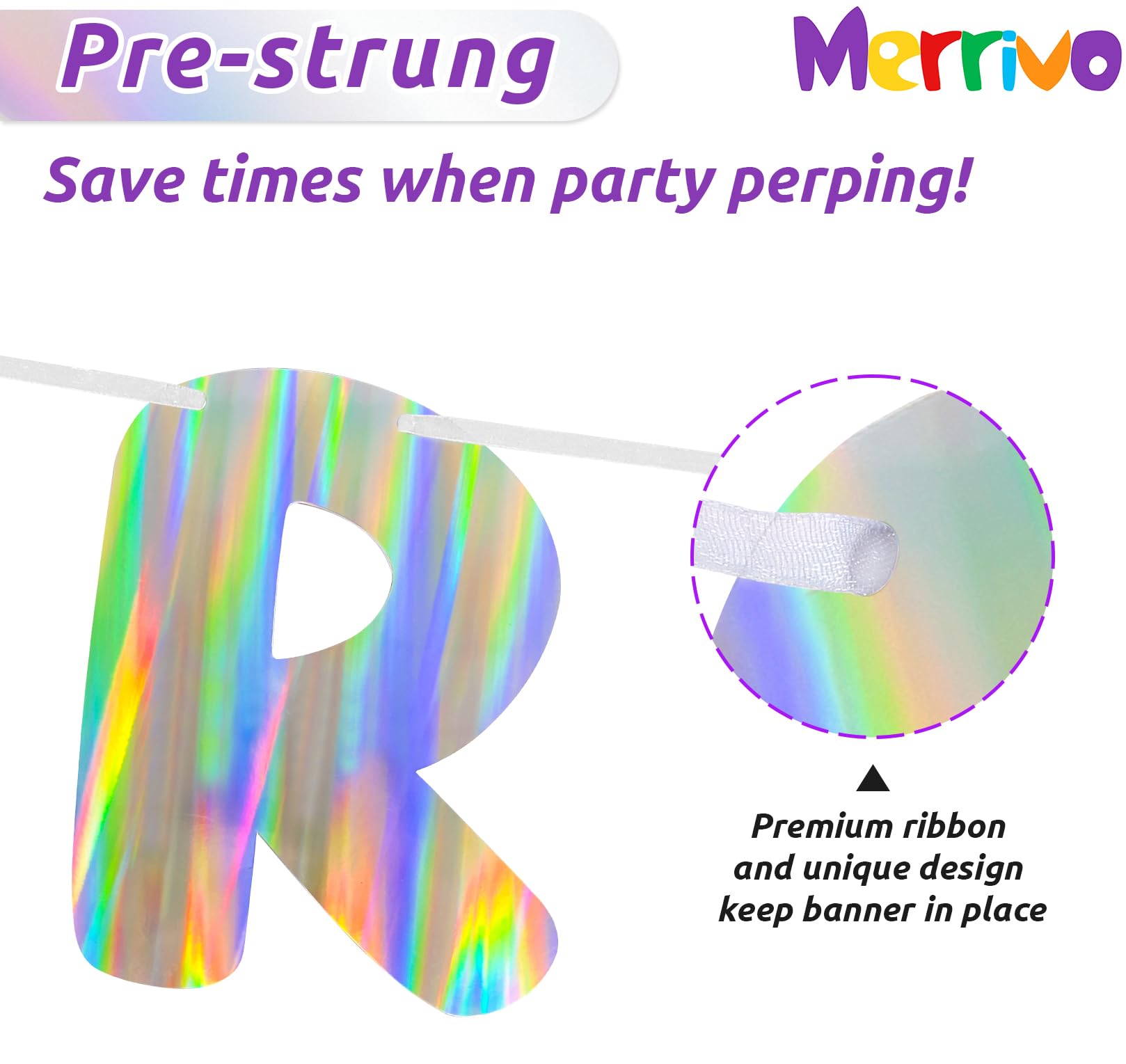 Merrivo Premium paperboard banner offers durable, long-lasting color.